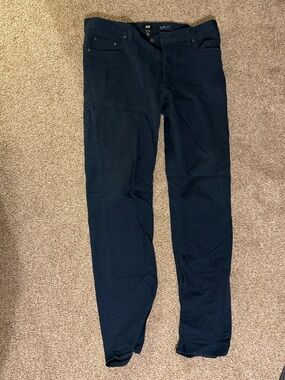 H&M Dark Navy Slim Chinos